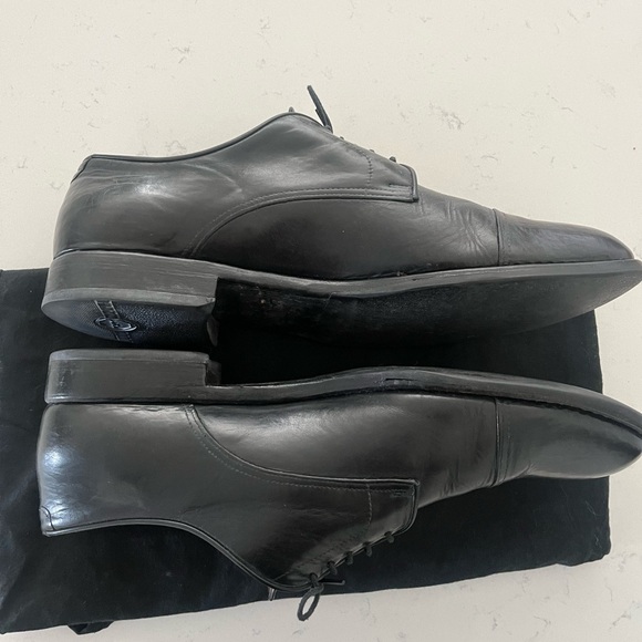 Black Leather Italian Derby - Picture 2 of 5